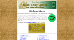 Desktop Screenshot of irish-song-lyrics.com