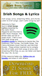 Mobile Screenshot of irish-song-lyrics.com